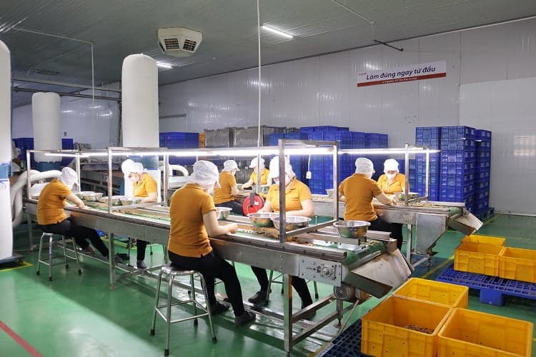 Xưởng sản xuất gọn gàng, sạch sẽ sau khi áp dụng thành công 5S