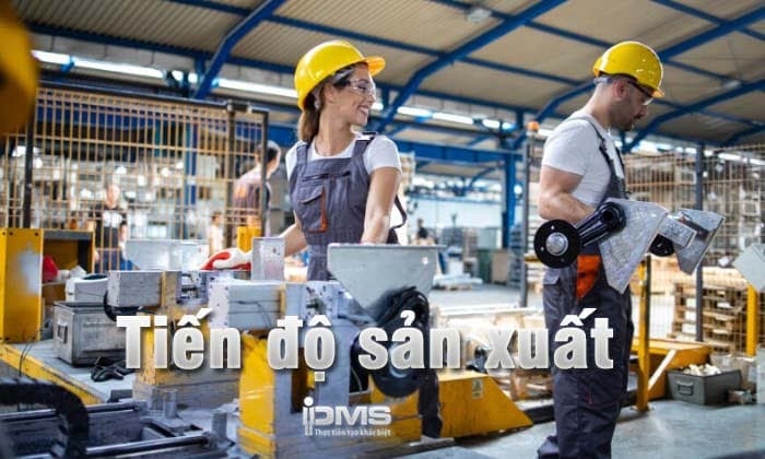 Tiến độ sản xuất đề cập đến tốc độ và thời gian hoàn thành công đoạn sản xuất