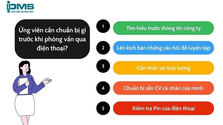 Ứng viên cần chuẩn bị gì trước khi phỏng vấn qua điện thoại