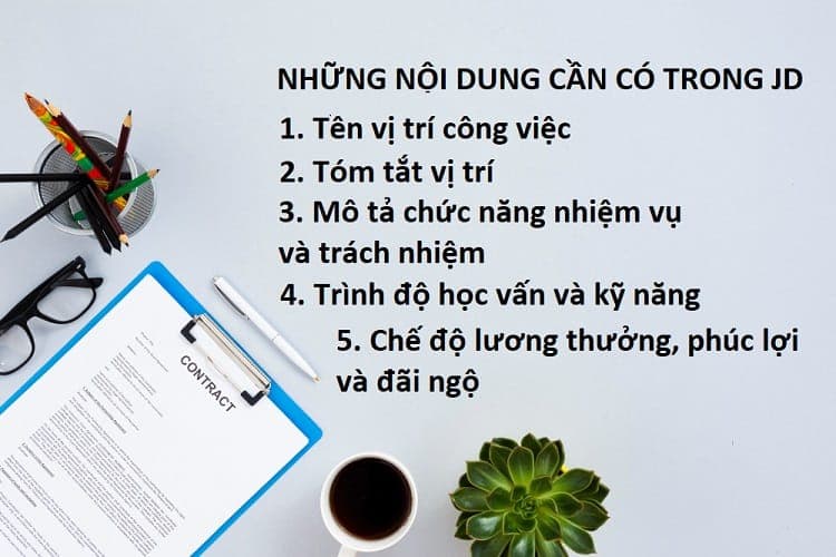 Nội dung công việc trong JD