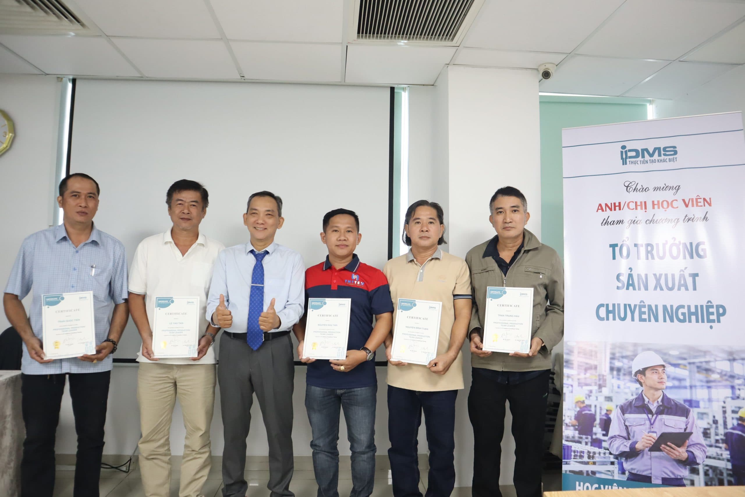 lớp học tổ trưởng sản xuất chuyên nghiệp