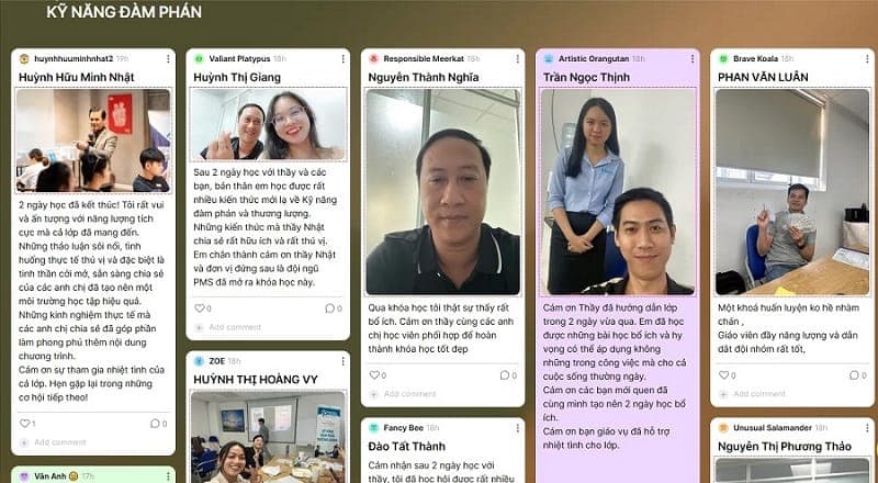 Feedback khóa kỹ năng đàm phán