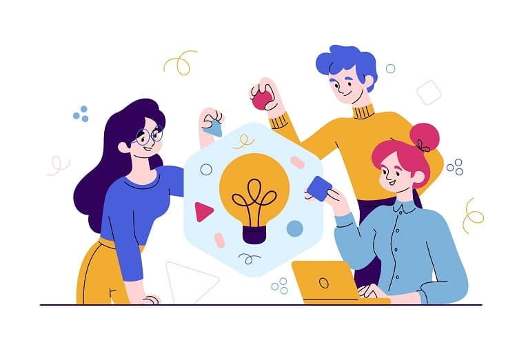tư duy sáng tạo giữa 3 người