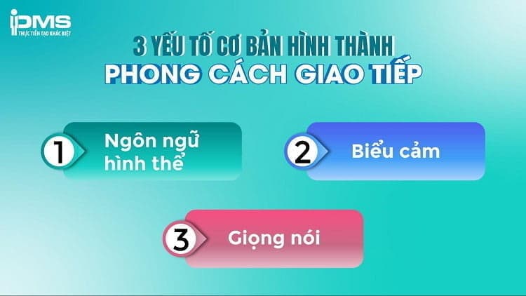 3 yếu tố của phong cách giao tiếp