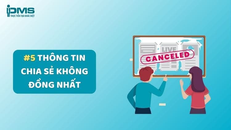 Thông tin chia sẻ không đồng nhất