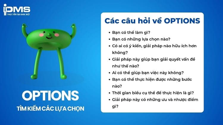 options trong mô hình grow