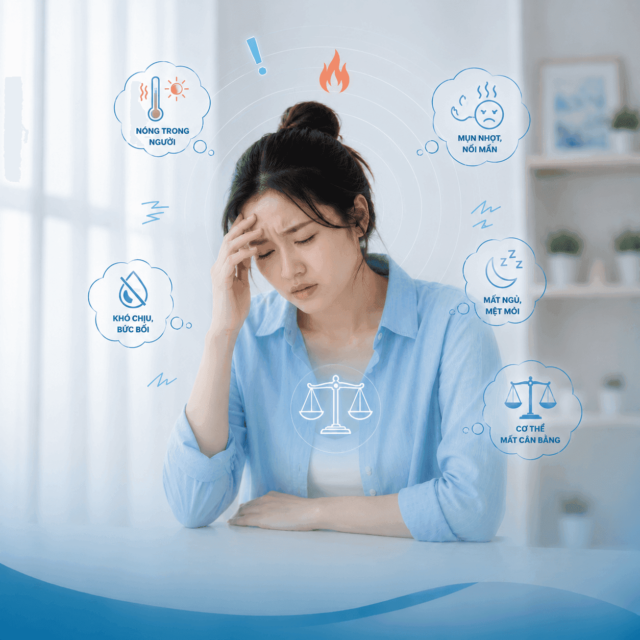 Nóng trong người, cơ thể mất cân bằng