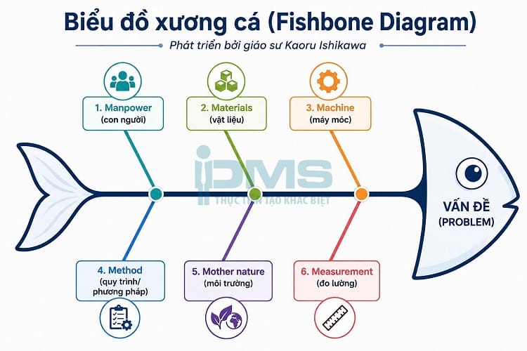 Biểu đồ nhân quả là gì? Tác dụng, phân loại và cách triển khai biểu đồ 11 biểu đồ xương cá fishbone