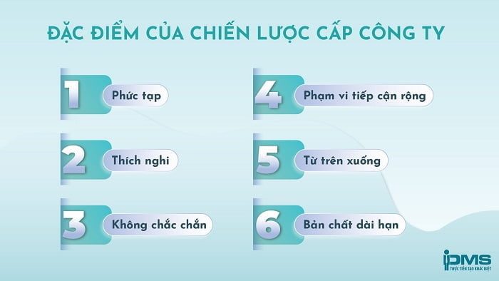 đặc điểm của chiến lược cấp doanh nghiệp
