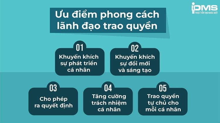 ưu điểm phong cách lãnh đạo ủy quyền