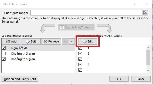 Tải mẫu sơ đồ Gantt Excel miễn phí và hướng dẫn các bước vẽ 32 chọn edit