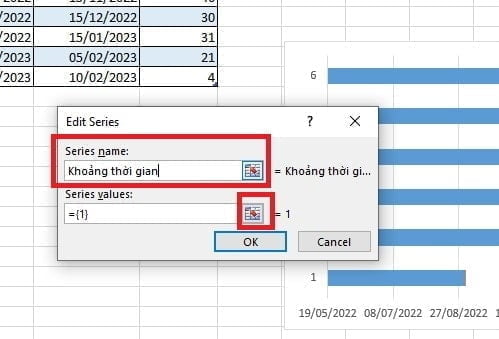 Tải mẫu sơ đồ Gantt Excel miễn phí và hướng dẫn các bước vẽ 27 nhập tên series name