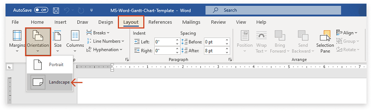 Cách vẽ sơ đồ Gantt đơn giản trong Word cho việc quản lý dự án 19 cảnh quan định hướng