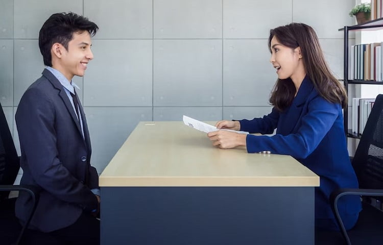 Tư thế đúng khi phỏng vấn