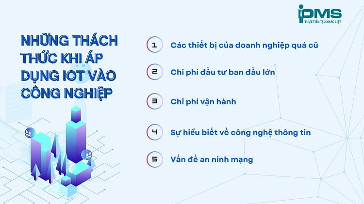 Industrial Internet of Things là gì? 6 ứng dụng phổ biến trong công nghiệp 12 thách thức iot công nghiệp