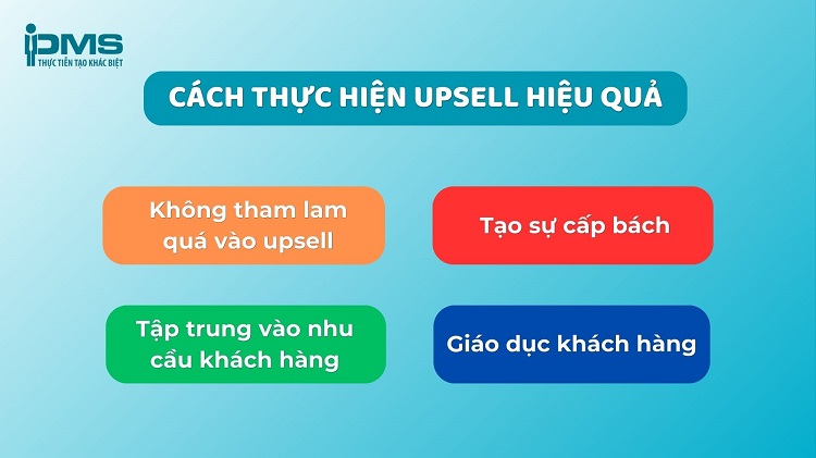 cách thực hiện upsell