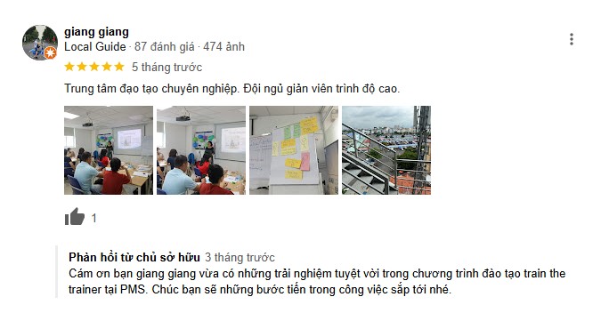 Đánh giá của học viên tại PMS