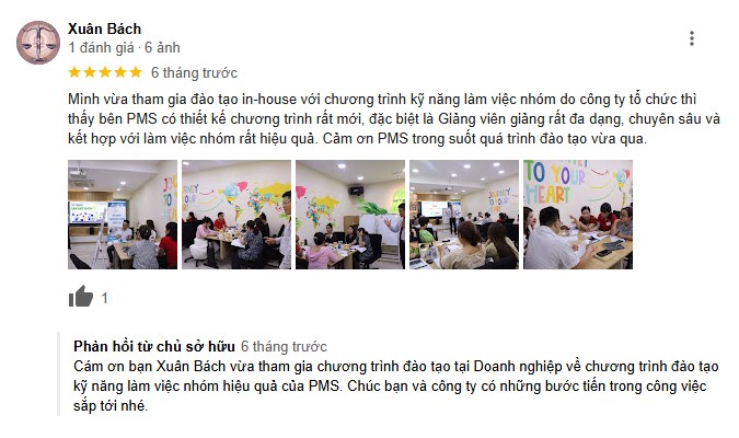 Đánh giá của học viên tại PMS