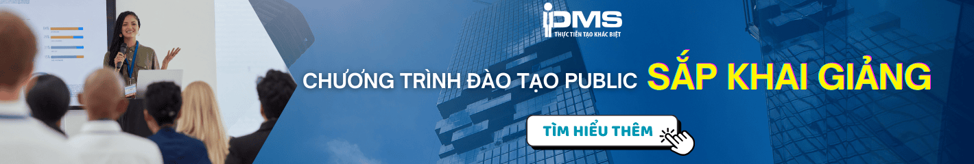 Banner các chương trình public sắp khai giảng