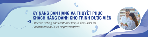 Banner kỹ năng bán hàng dành cho trình dược viên