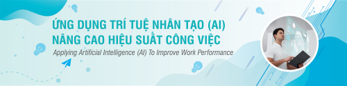 Banner ứng dụng AI nâng cao hiệu suất công việc
