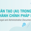 Banner ứng dụng AI trong soạn thảo văn bản hành chính pháp lý