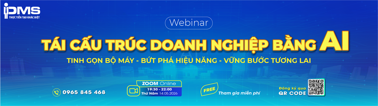Học Viện Tư Vấn - Đào Tạo PMS 9 banner tái cấu trúc doanh nghiệp bằng ai