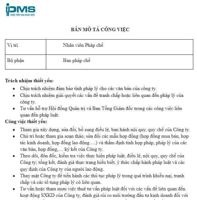nhân viên pháp chế